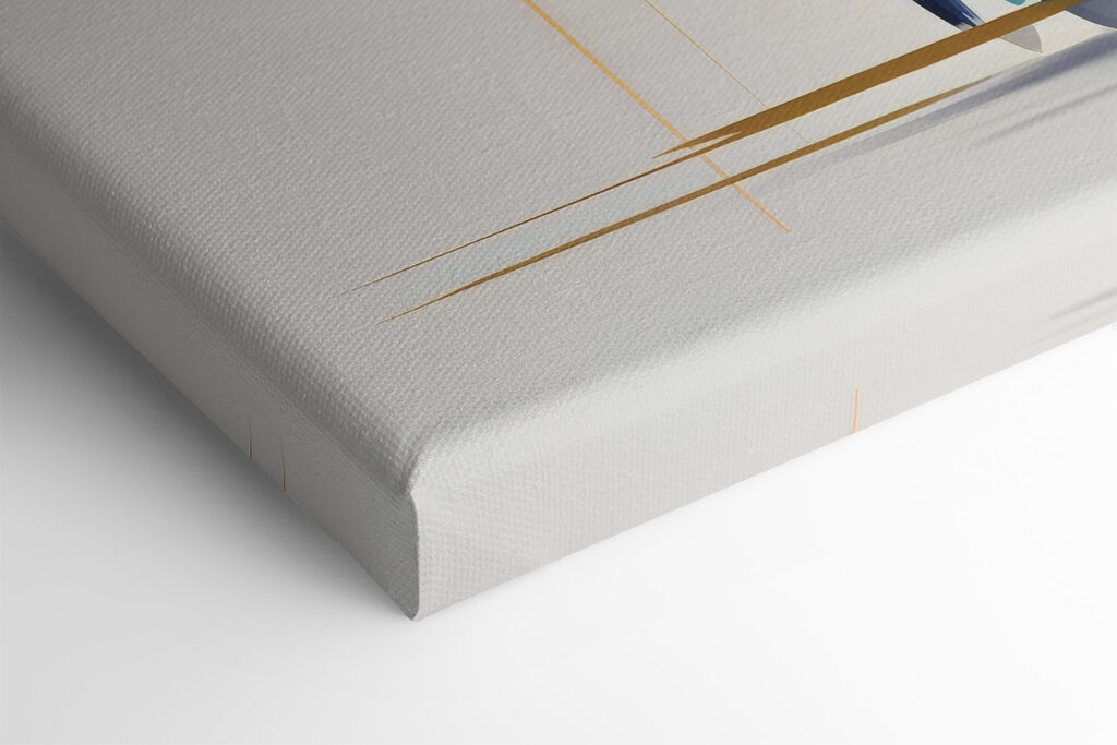 A bird with wings spread