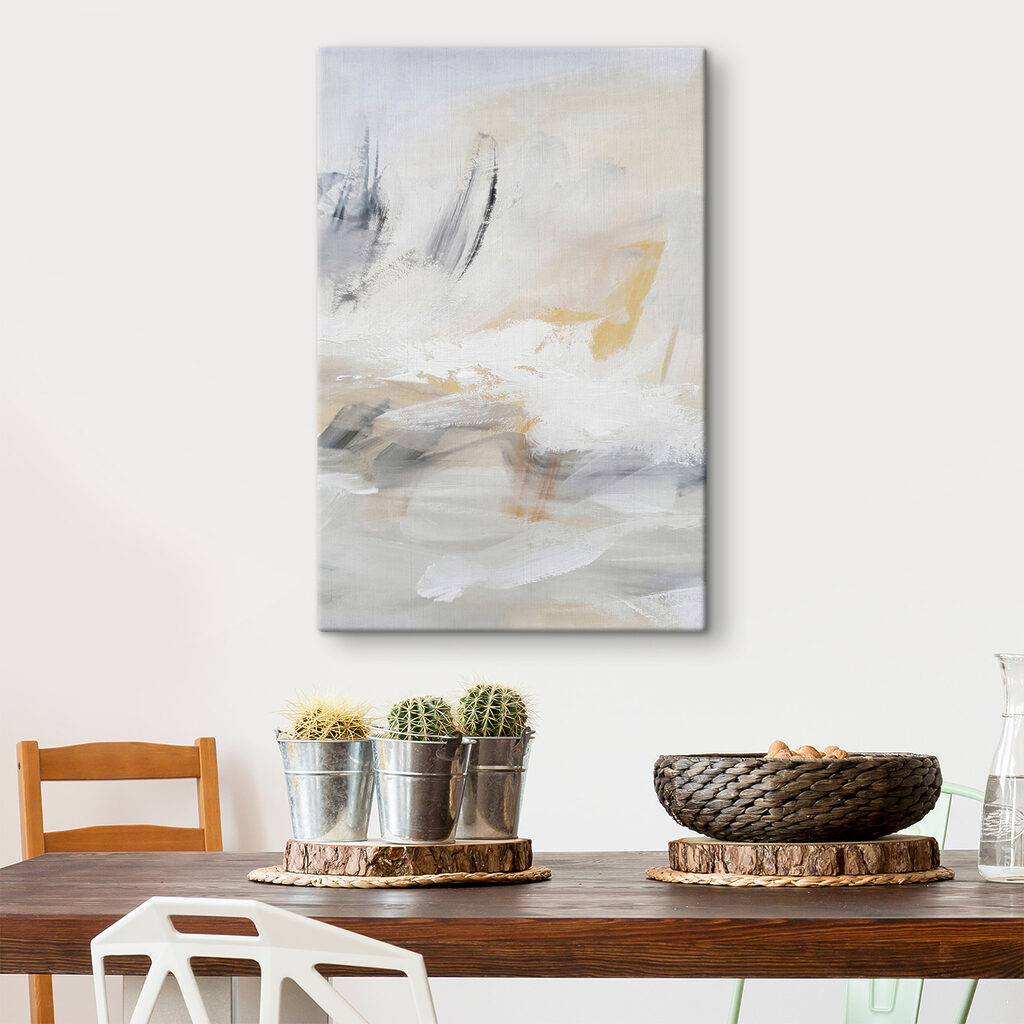 A white and grey abstract art A white and grey abstract art