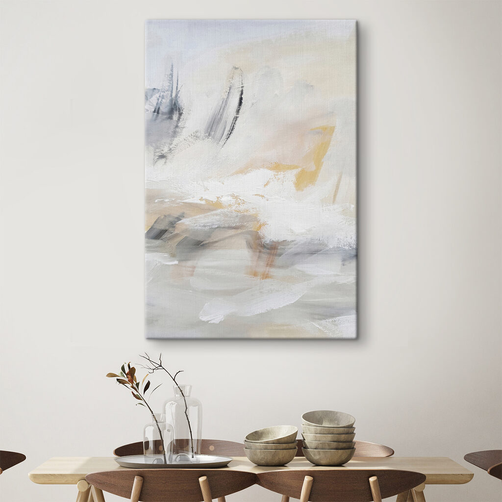 A white and grey abstract art A white and grey abstract art