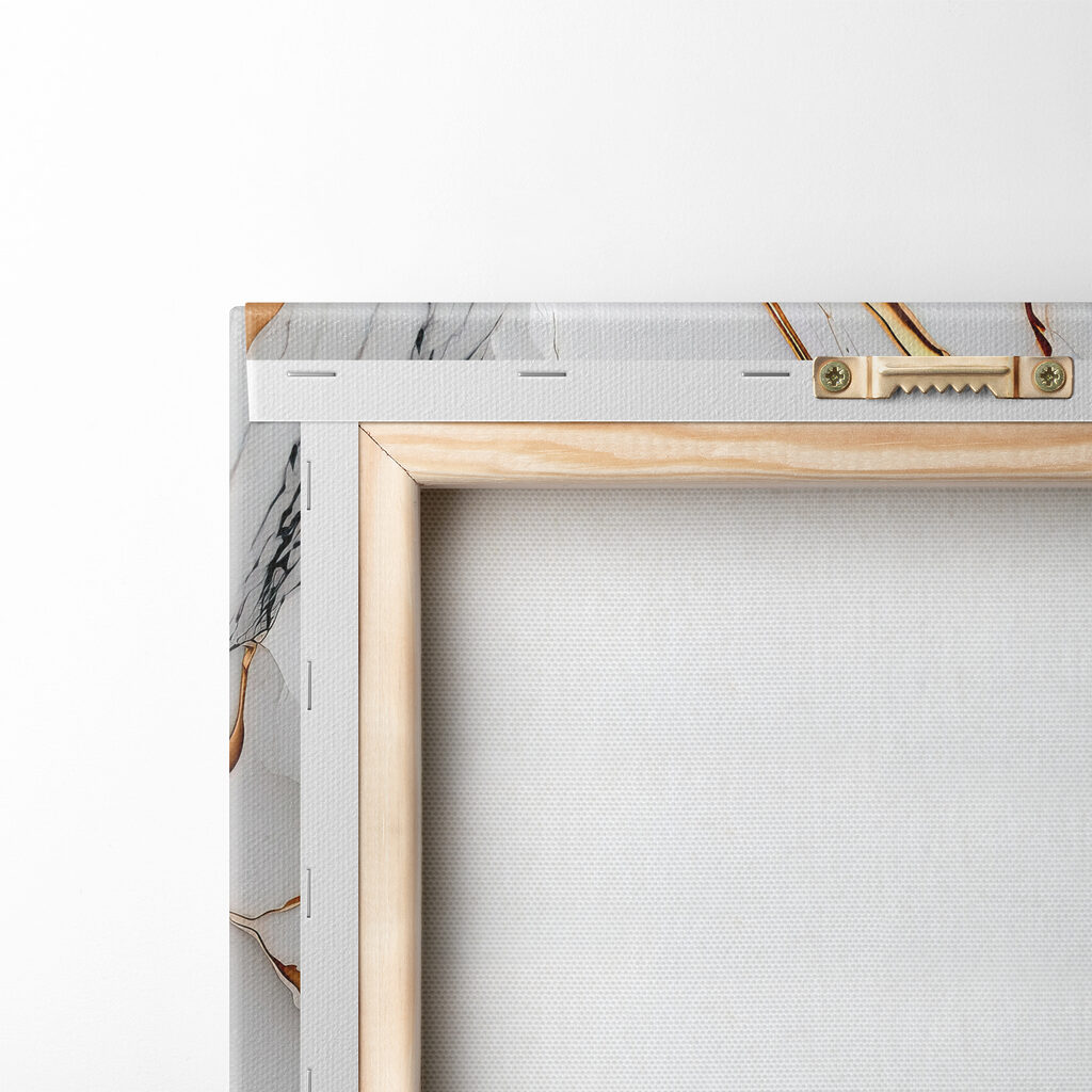 Elegant marble with amber swirls