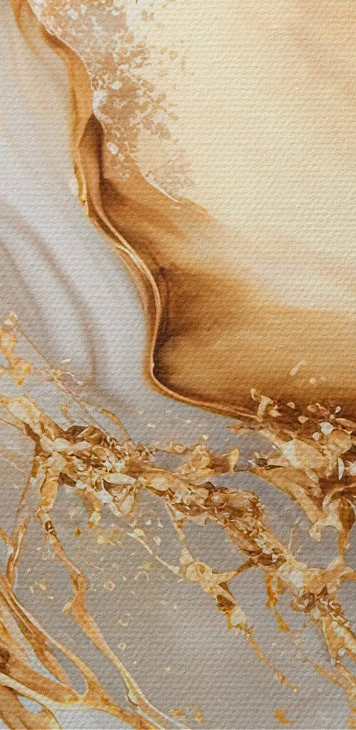 Elegant swirls of cream and amber Elegant swirls of cream and amber