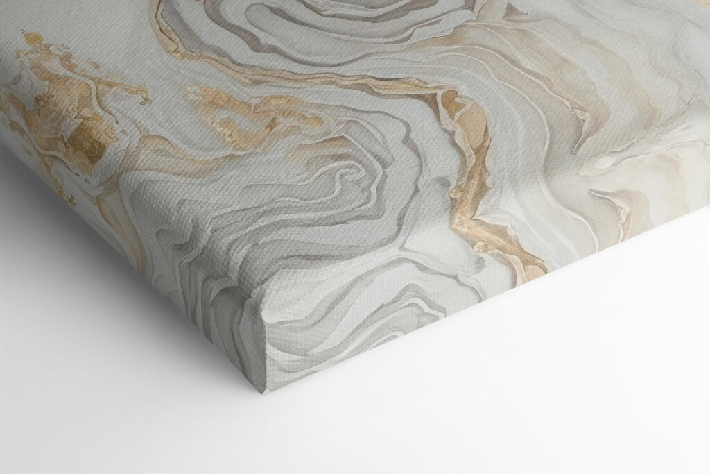 Elegant Swirls of Cream and Amber