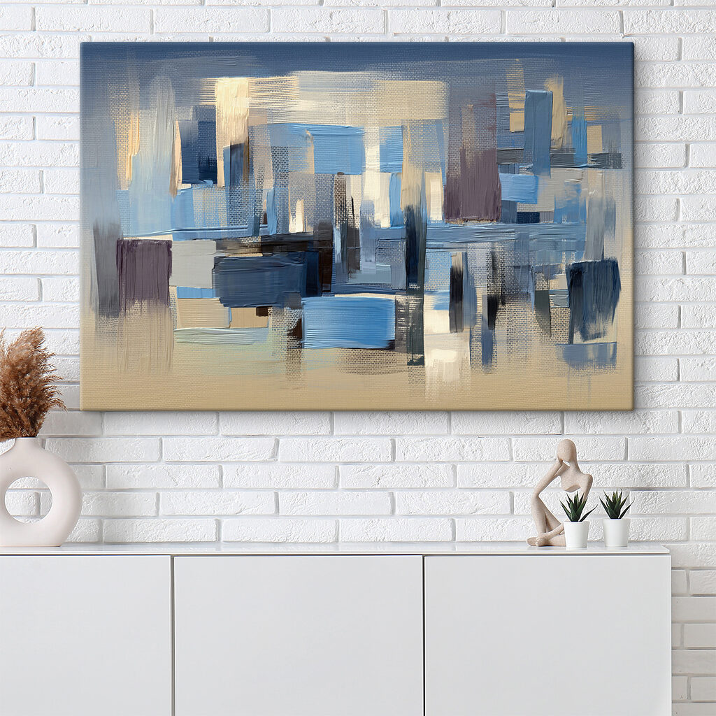 A painting of a city