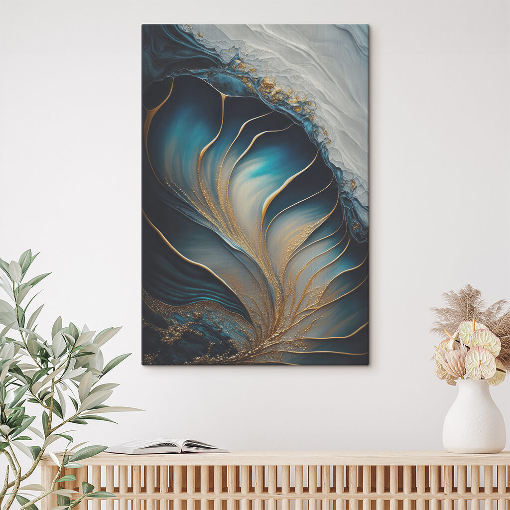 A close up of a painting A close up of a painting