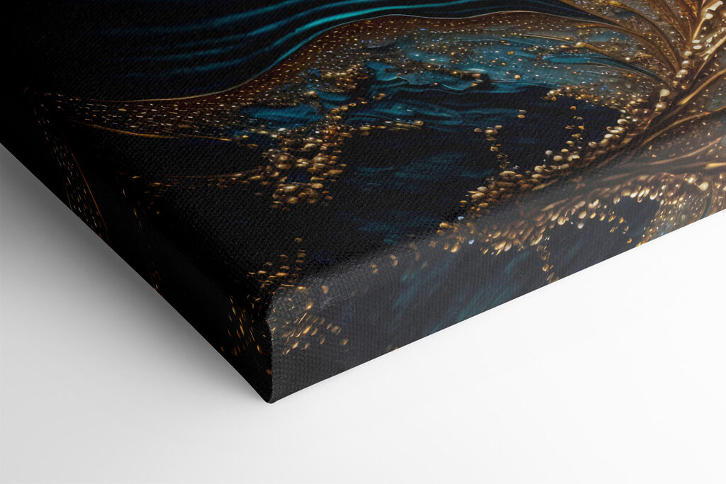 A close up of a painting A close up of a painting