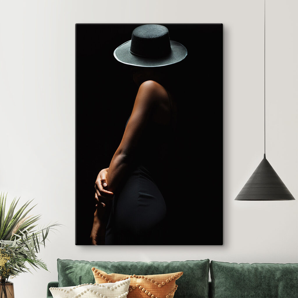 A woman in a hat A woman in a hat