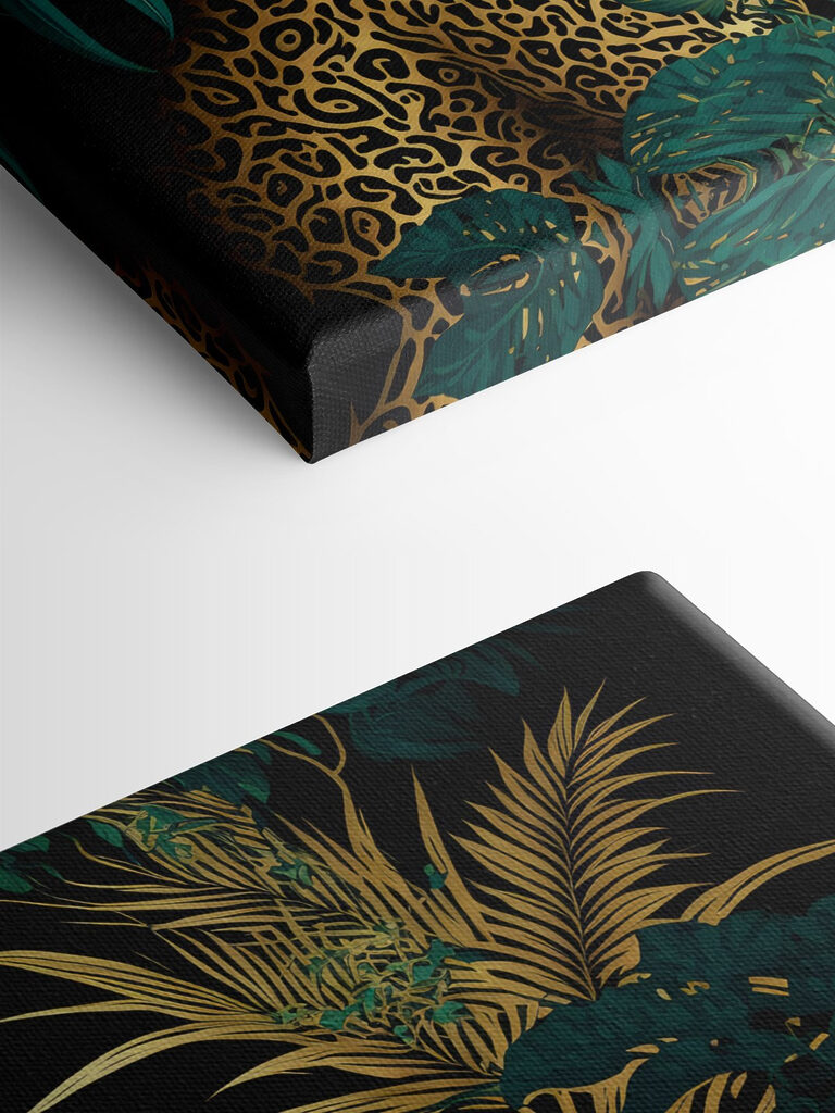 A leopard in the jungle