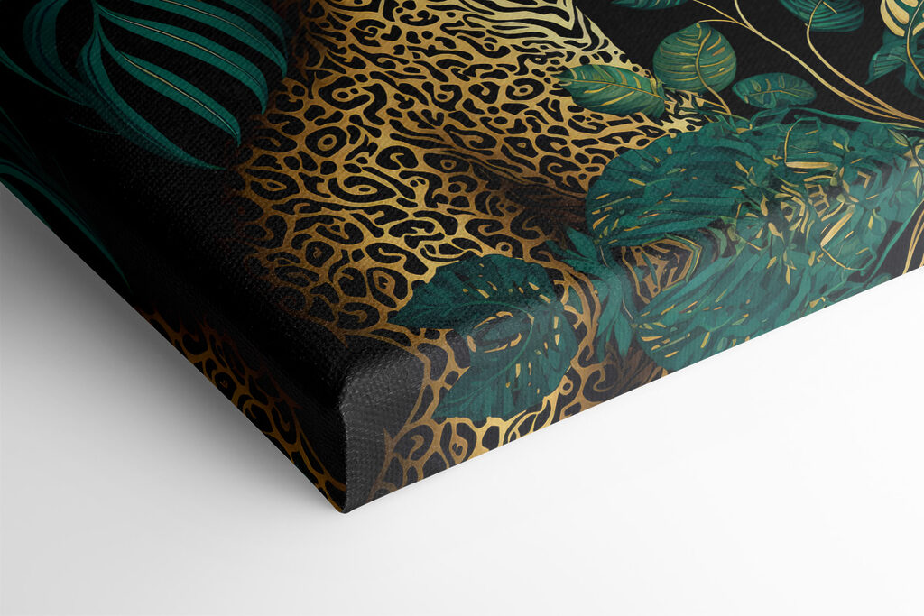 A leopard in the jungle