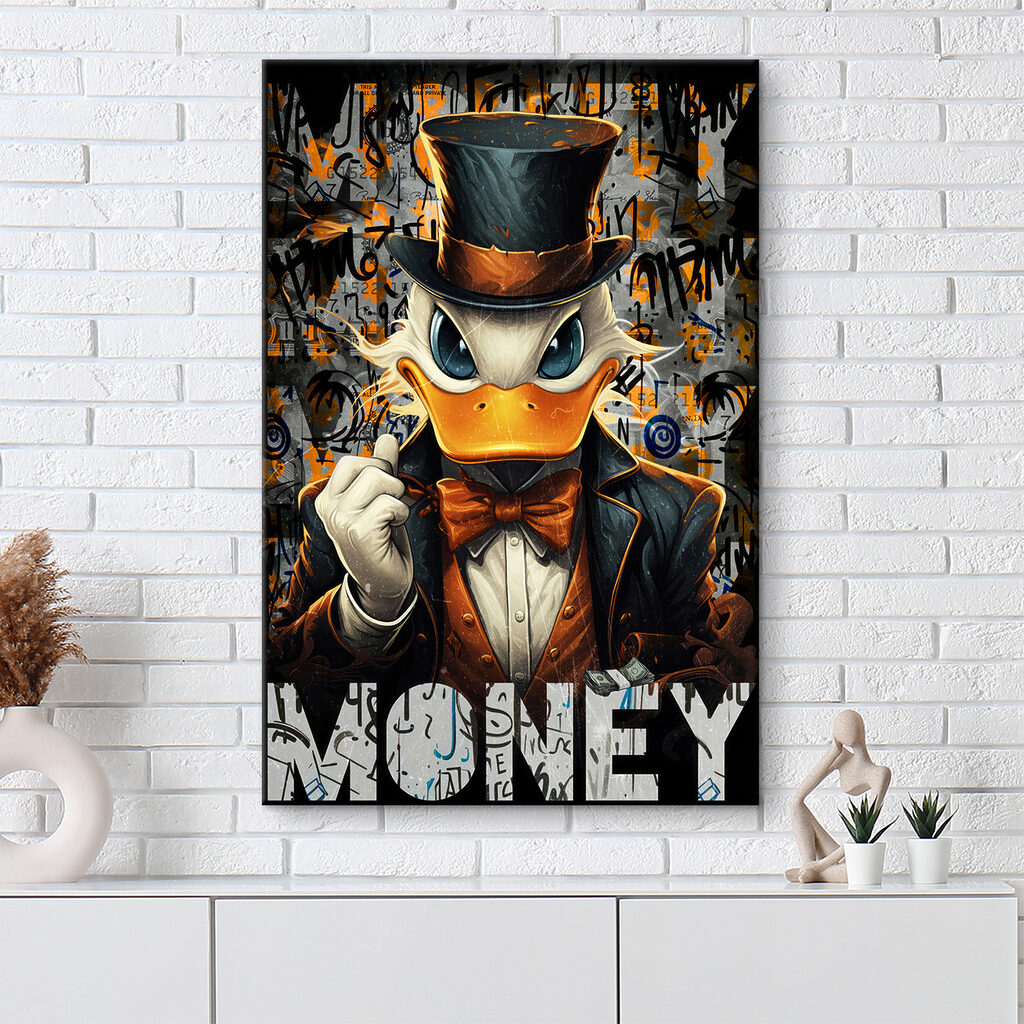 A duck wearing a suit and hat A duck wearing a suit and hat