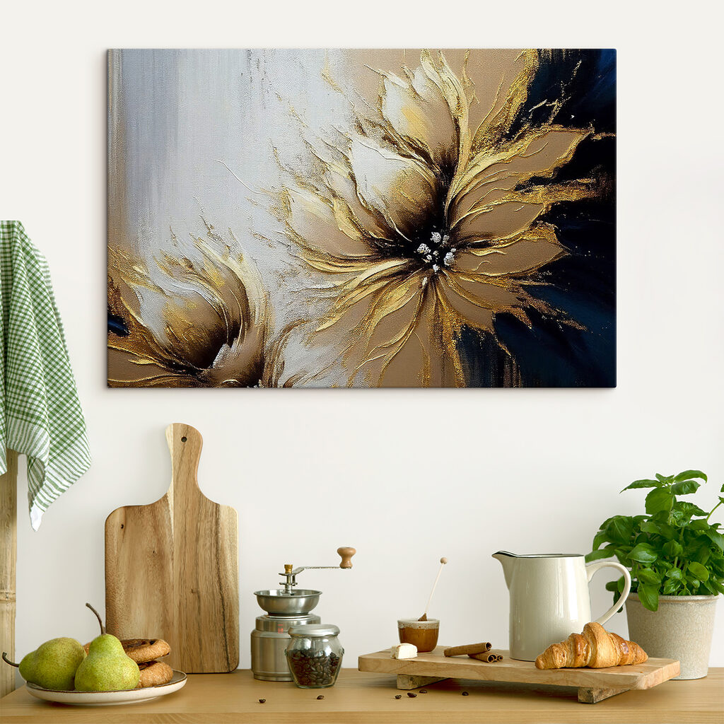 A painting of a flower A painting of a flower