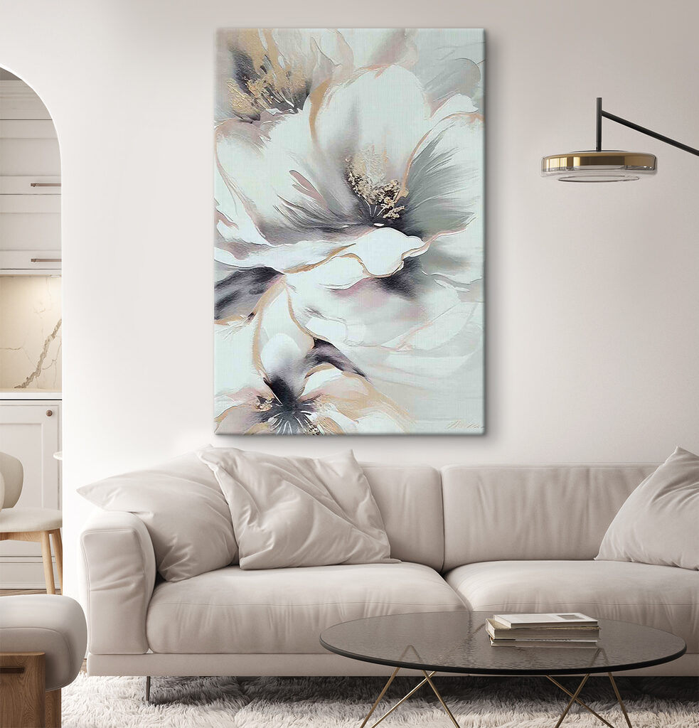 A painting of a flower A painting of a flower