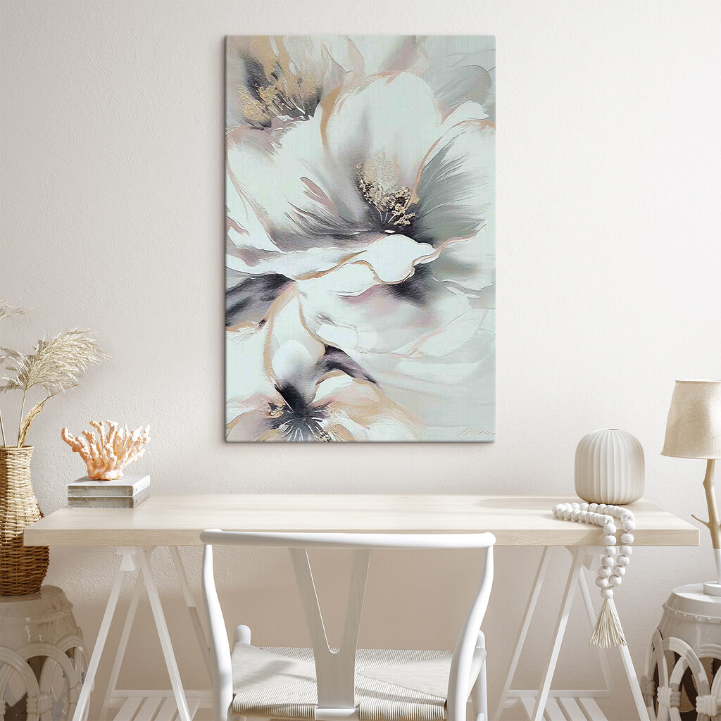 A painting of a flower A painting of a flower