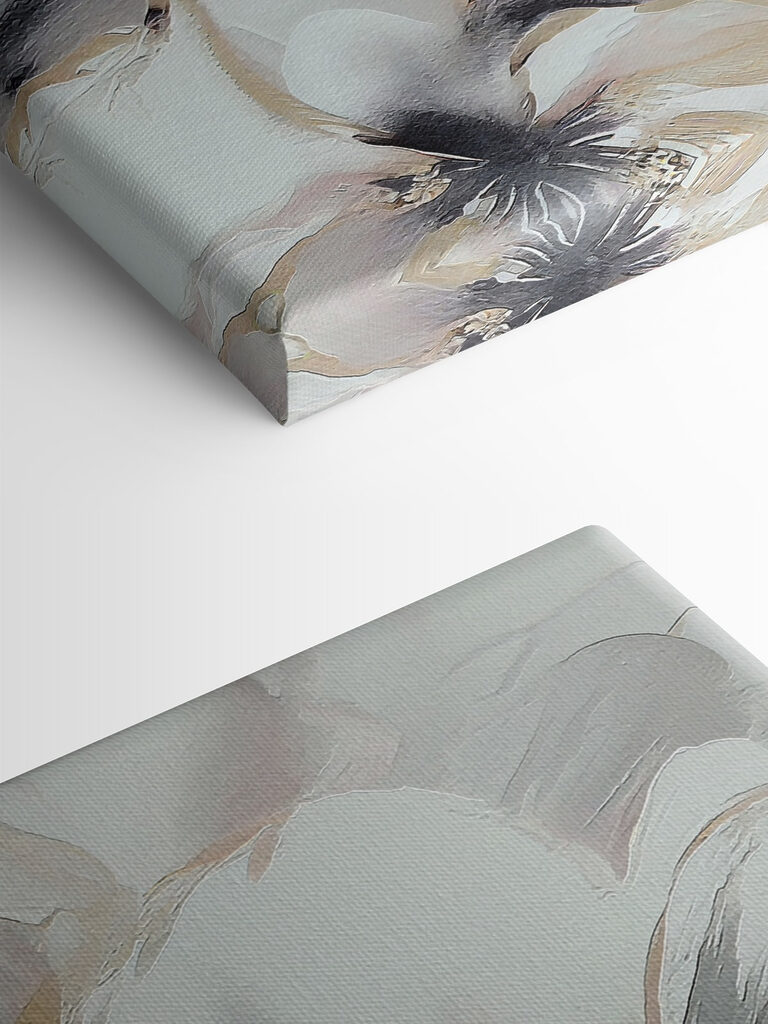 A painting of a flower A painting of a flower