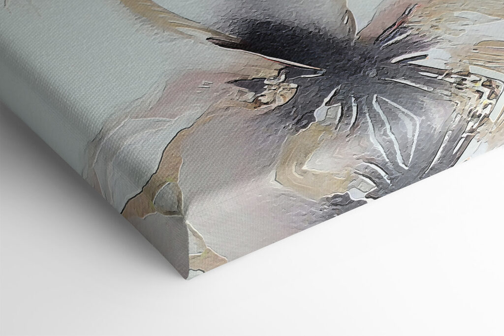 A painting of a flower A painting of a flower