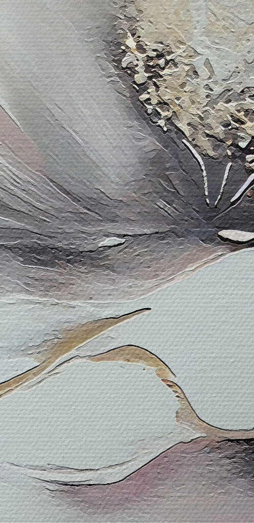 A painting of a flower A painting of a flower