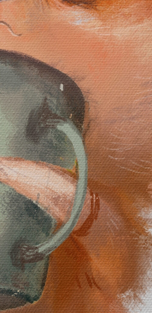 A fox holding a mug A fox holding a mug