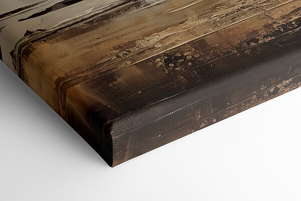 A painting of a beach with the sun in the background