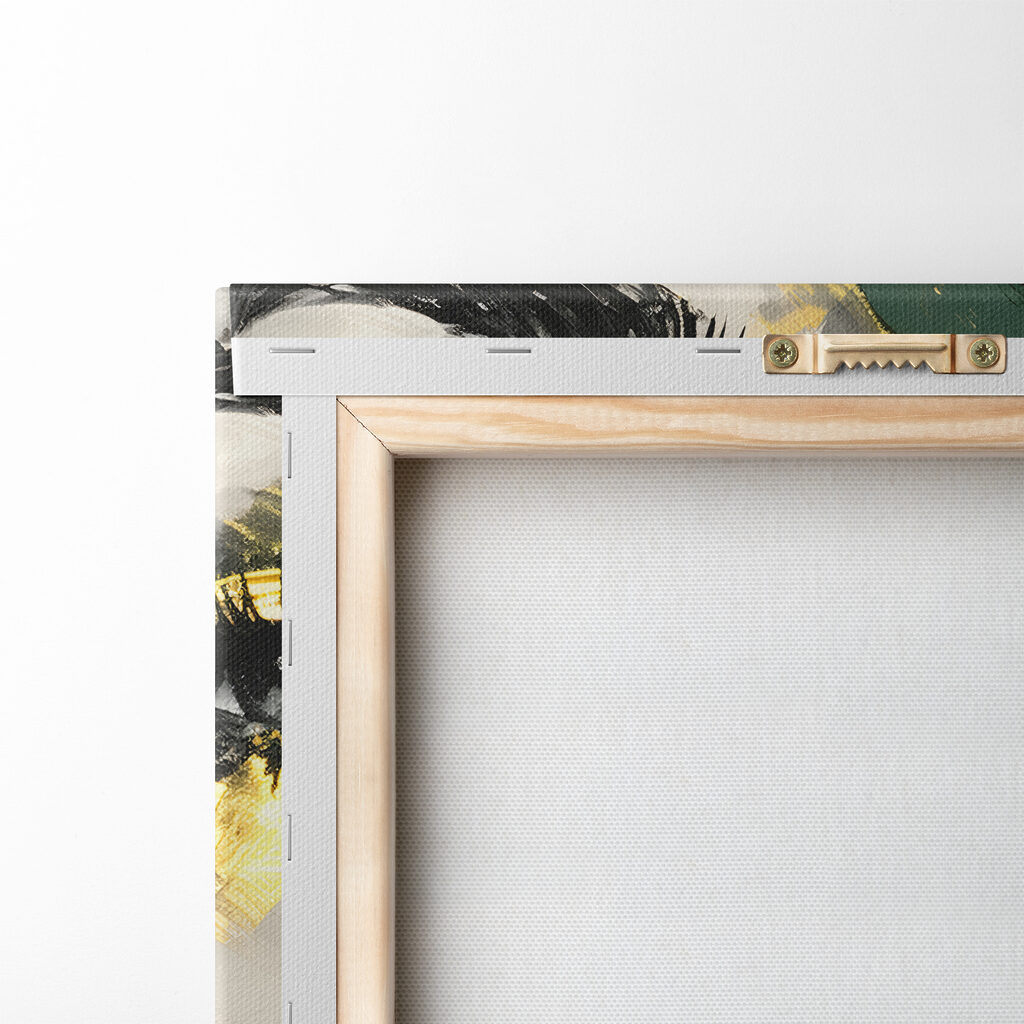 A painting of a woman's face