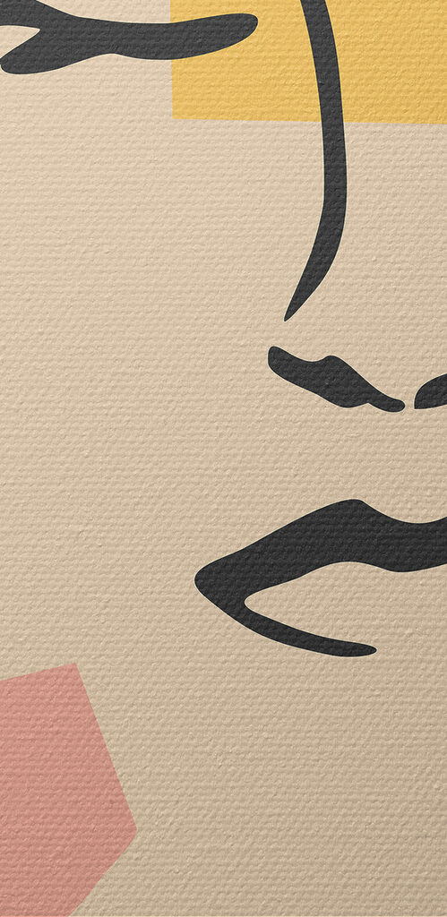 A drawing of a woman's face A drawing of a woman's face