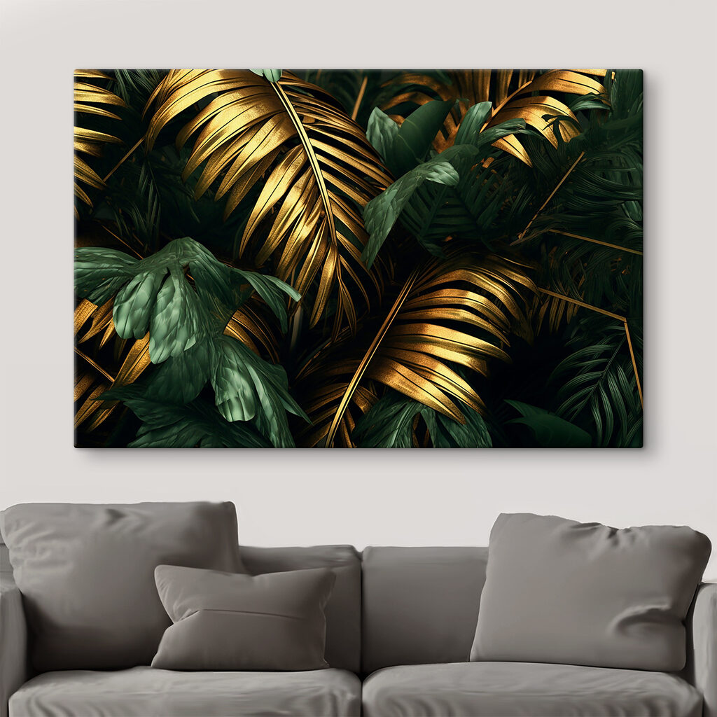 Lush leaves in shimmering hues Lush leaves in shimmering hues