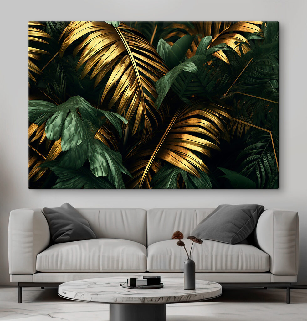 Lush leaves in shimmering hues Lush leaves in shimmering hues