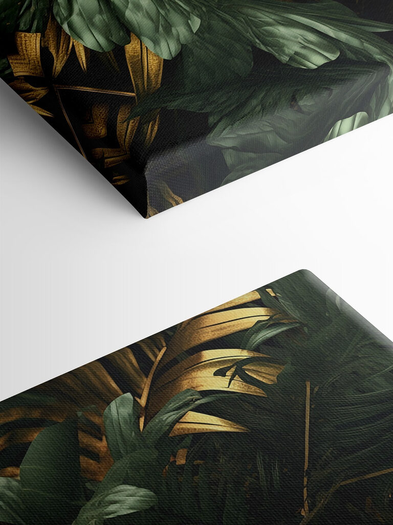 Lush leaves in shimmering hues Lush leaves in shimmering hues