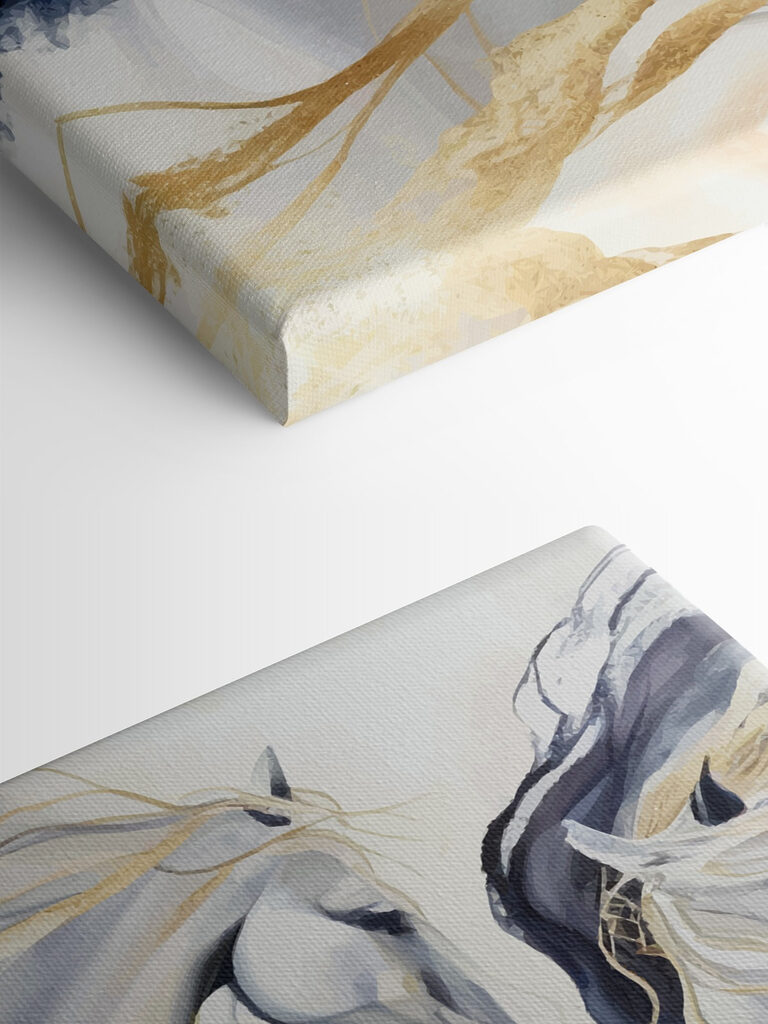 Ethereal Horses Amidst Swirling Colors Ethereal Horses Amidst Swirling Colors