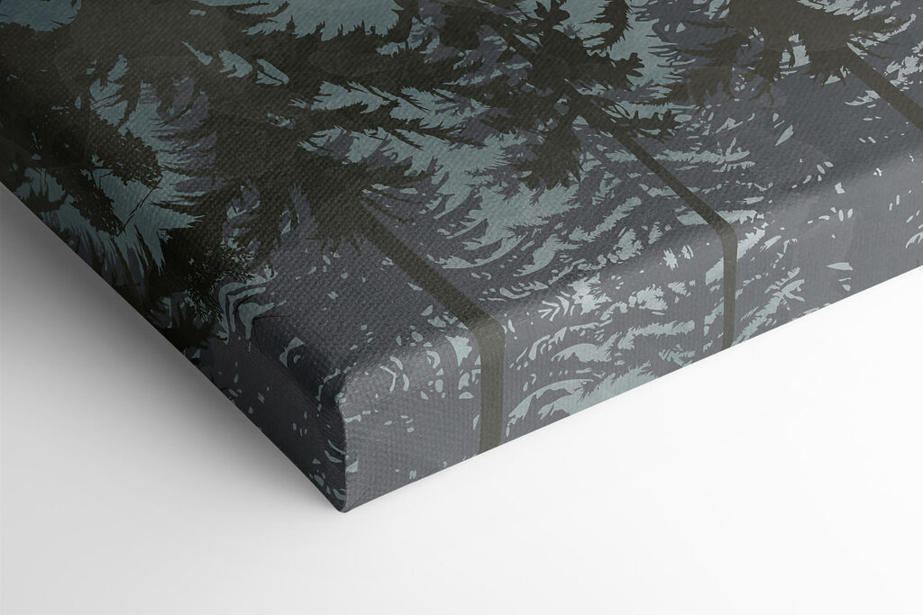 A group of trees in a forest