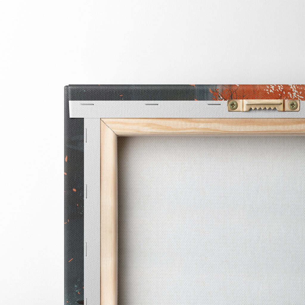 A person standing in a field with swords