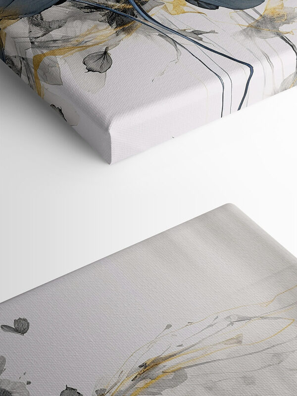 Elegant floral dance in monochrome hues Elegant floral dance in monochrome hues