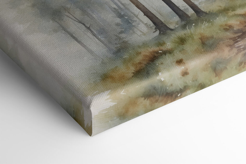 A watercolor painting of a forest A watercolor painting of a forest