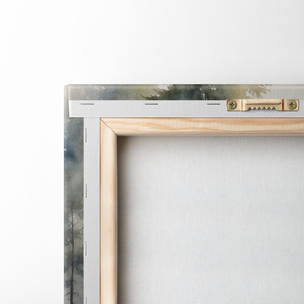 A watercolor painting of a forest A watercolor painting of a forest