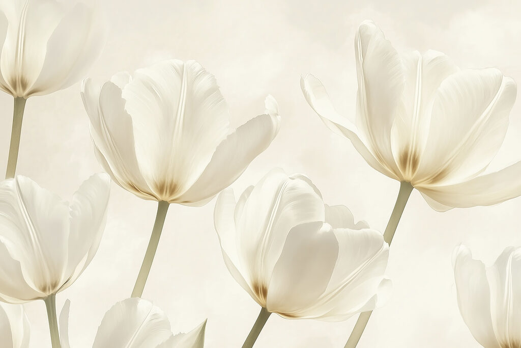 Group of white flowers Group of white flowers