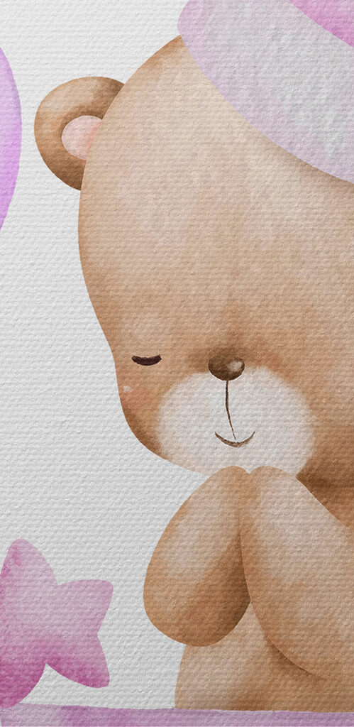 A teddy bear in a basket with balloons A teddy bear in a basket with balloons