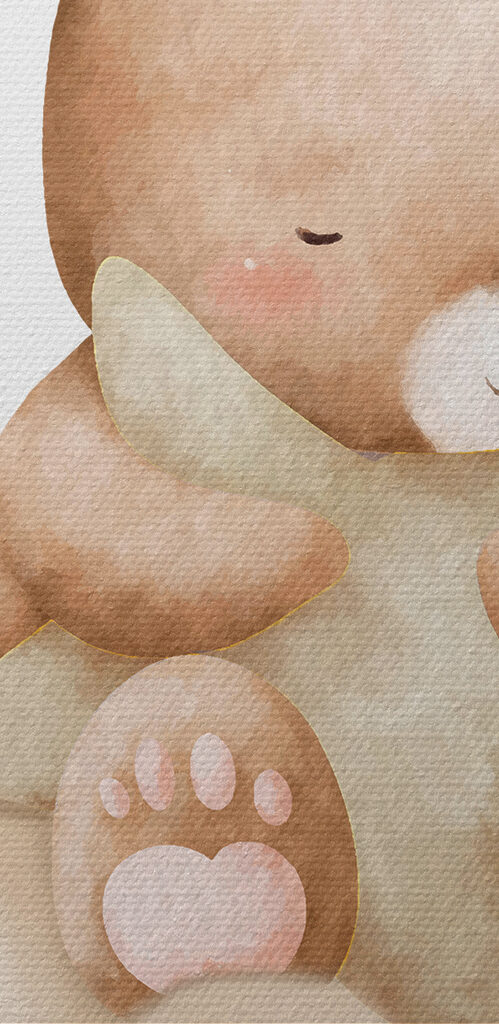 A teddy bear sitting on a cloud A teddy bear sitting on a cloud