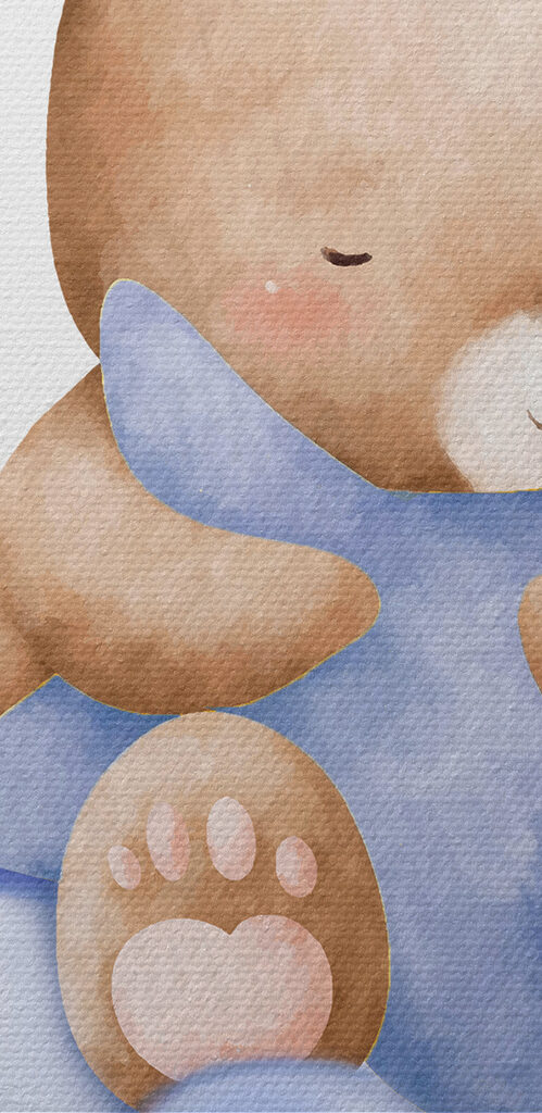 A teddy bear on a cloud A teddy bear on a cloud