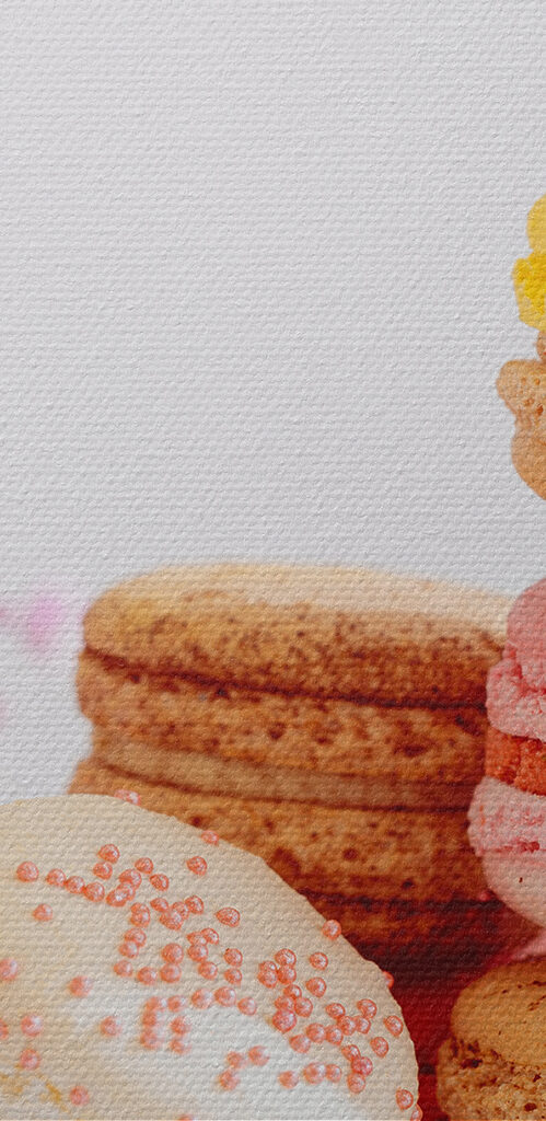 A stack of colorful cookies A stack of colorful cookies