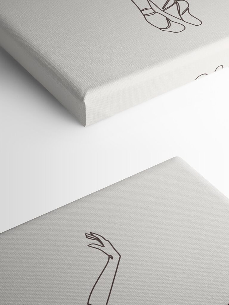 A drawing of a ballerina