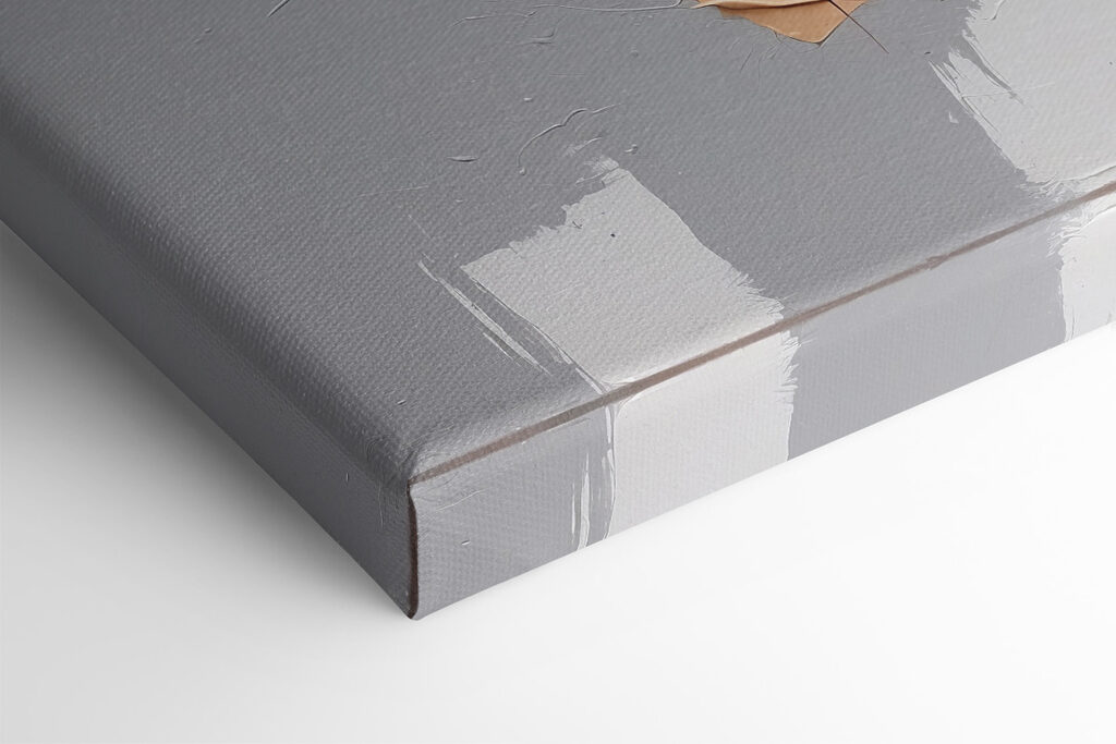 A painting of a person with different colors A painting of a person with different colors