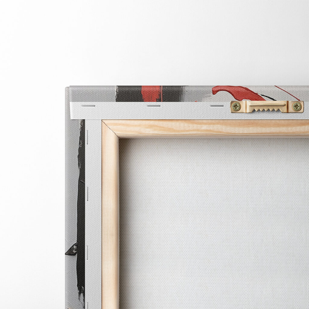 A painting of a person with different colors A painting of a person with different colors