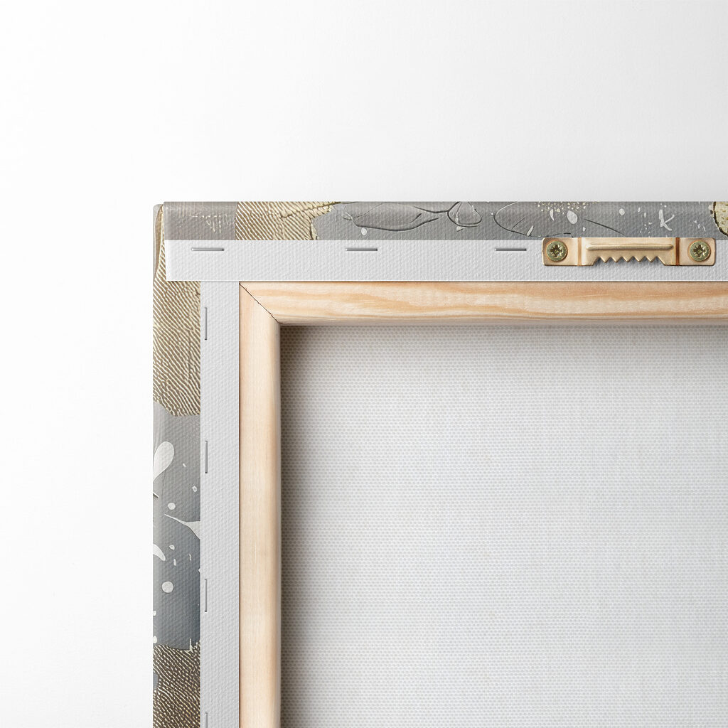 A painting of white flowers