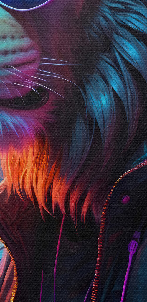 A lion wearing sunglasses and headphones A lion wearing sunglasses and headphones