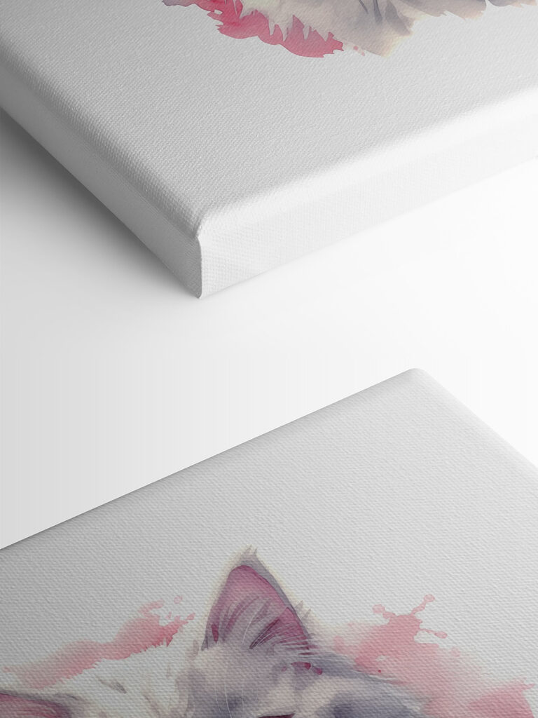 A watercolor of a cat wearing a bow tie A watercolor of a cat wearing a bow tie