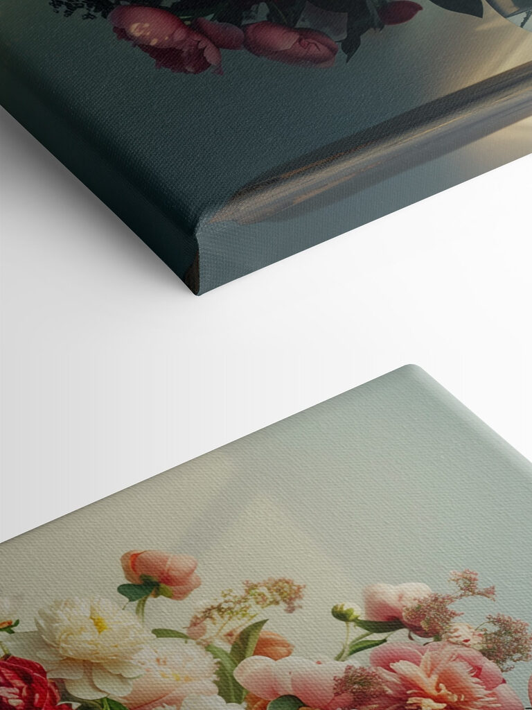 A vase of flowers on a table