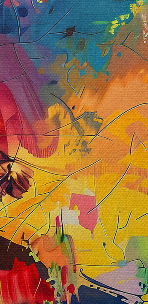 A colorful painting of different colors A colorful painting of different colors