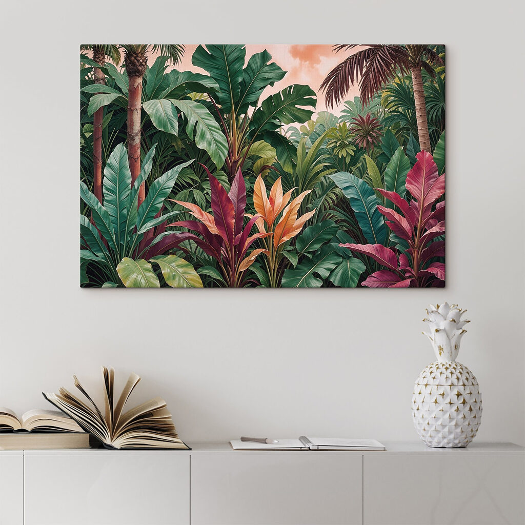 A group of colorful leaves