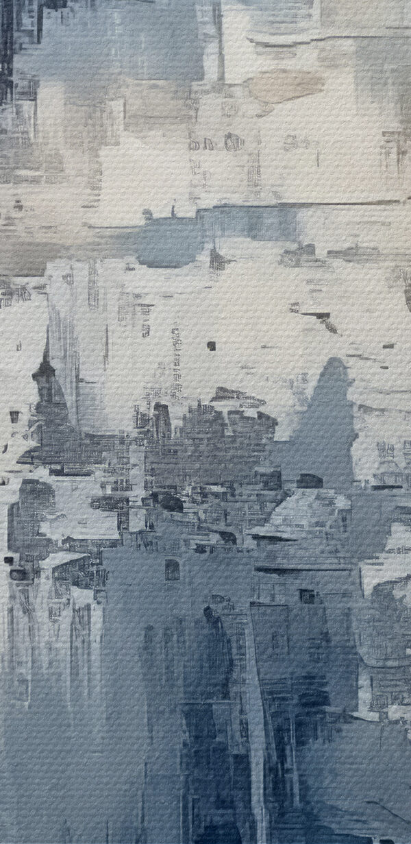 Calm shades of blue and white blend