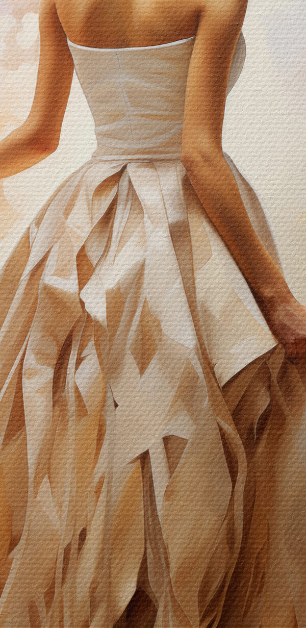 A woman in a dress