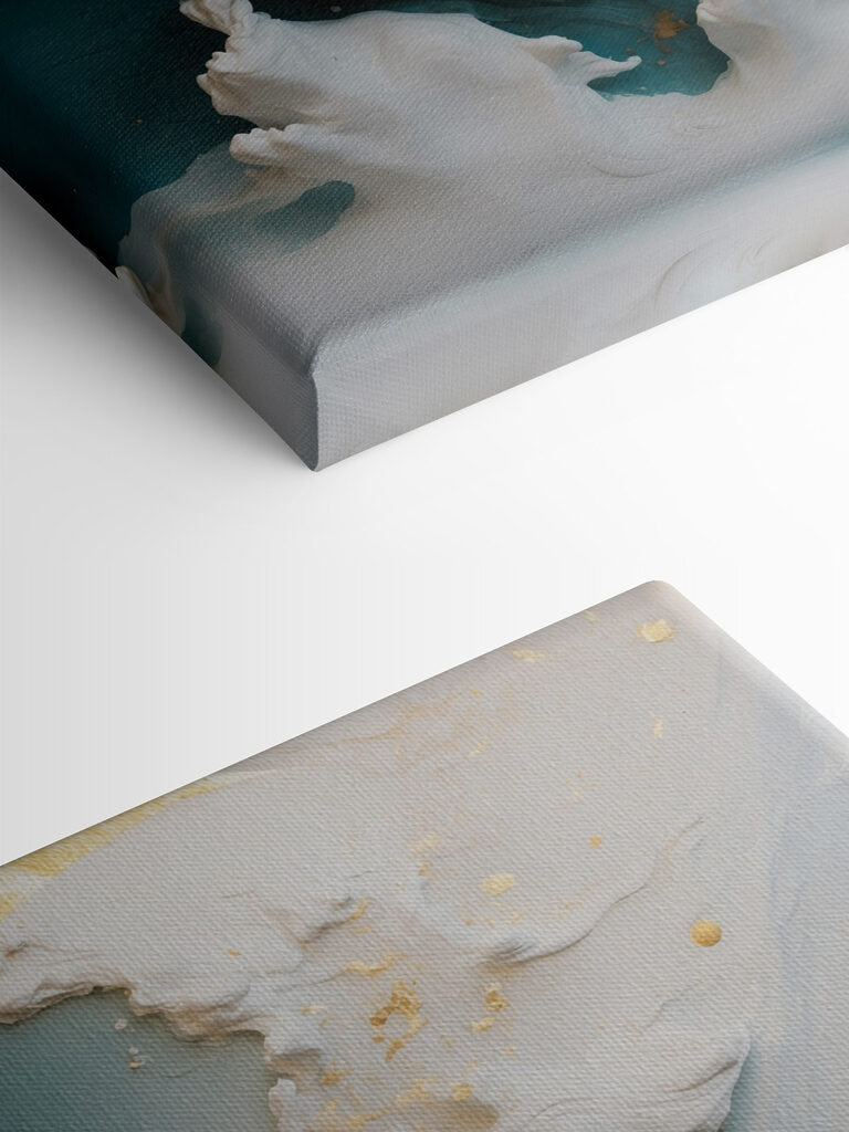 A close up of a painting A close up of a painting