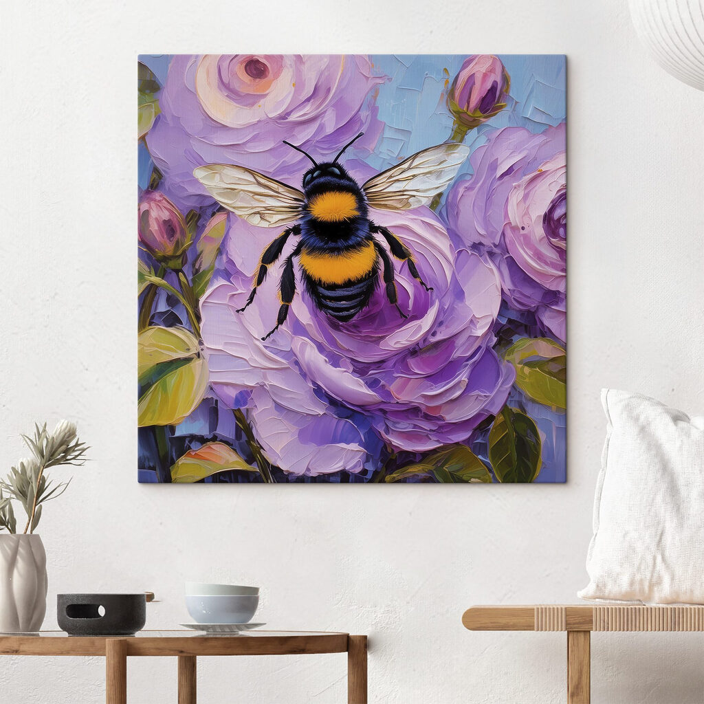 A bee on a flower A bee on a flower